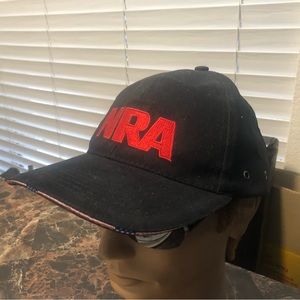NRA Hat USA American Flag Baseball Cap Adjustable Strap Back Red Logo(New)